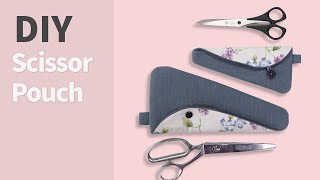 DIY Scissors Pouchscissors case tutorial가위 파우치가위집 만들기How to sew a Scissors Keeper [upl. by Jasmin]