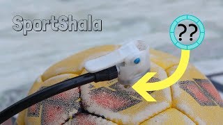 How to Inflate a FootballVollyball using Bicycle pump and Tyre  Quick Idea  SportShala [upl. by Geehan]