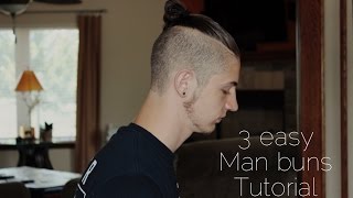 Man Bun  Top Knot Tutorial [upl. by Olrak641]