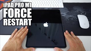 How to Force Turn OFFRestart M1 iPad Pro 2021  Frozen Screen Fix [upl. by Sabino]