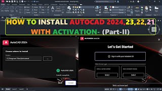 Install AutoCAD 2024  23  22  21 Free Activation [upl. by Nairbo]