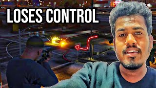 Franklin Loses Control and Hits a 5Star Wanted Level in GTA 5 [upl. by Ainafets16]