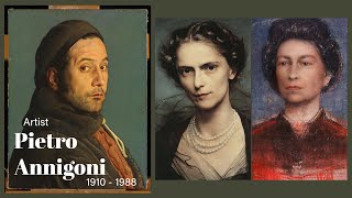 Artist Pietro Annigoni 1910  1988  Italian Painter  Portrait amp Fresco Artist  WAA [upl. by Simone]