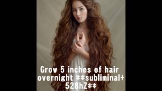 Grow 5 Inches Of Hair OVERNIGHT 100 GUARANTEED affirmations  528hZ frequency [upl. by Atinihs]