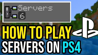 How To Join amp Play Servers In Minecraft PS4 [upl. by Even518]