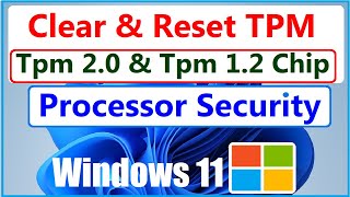 How to Reset TPM on Windows 11 to Make Device Ultra Secure  How to Clear Tpm [upl. by Jardena]