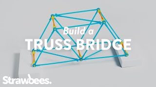 Build a Truss Bridge by Strawbees [upl. by Teerpnam]