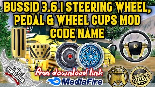 Bussid V361 Custom Steering Wheel Pedal Wheel Cup Code Name  TBR Gaming Official Bussid Update [upl. by Uri]