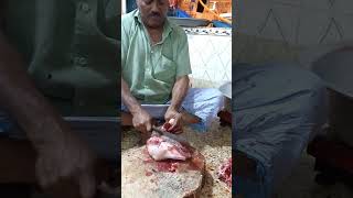 Excellent Fast Big Goat Head Cutting amp Chopping By Expert Cutter Live In BD Shop shorts [upl. by Baird]