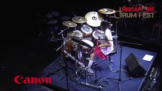 KANADE SATO  Amazing Video Angles at Ultimate Drummers Weekend 2016 [upl. by Pubilis656]