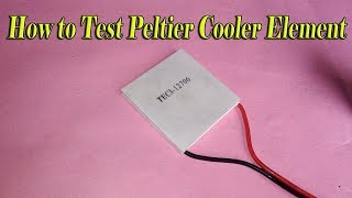 How to test peltier element  TEC1 12706  Peltier cooler 12v  Easy science projects [upl. by Curcio]