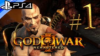 God of War 3 PS4 Remastered Gameplay Walkthrough Part 1  Live Stream [upl. by Adamski]