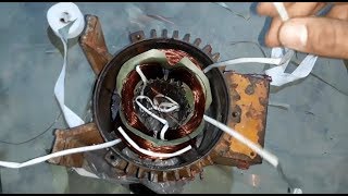 Single Phase Induction Motor Winding Connection  Series in Hindi amp Urdu [upl. by Etnauj]