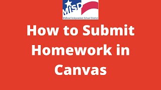 How to Submit an Assignment in Canvas [upl. by Thomsen238]