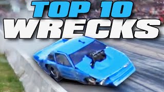 Top 10 WORST Drag Racing WRECKS from 2019 [upl. by Elleuqar]