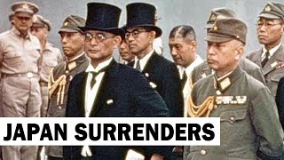 Japanese Sign Final Surrender  1945  World War 2 Newsreel [upl. by Bidle]