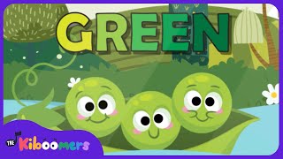 The Color Green Song for Preschoolers  Fun Educational Music for Kids  The Kiboomers [upl. by Animrelliug]