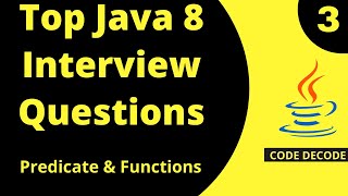 Java 8 Predicate Function Chaining Predicate Joining interview questions Live Demo Code Decode [upl. by Federico]