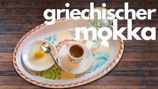 Griechischer Mokka Kaffee  greek mocha coffee [upl. by Aiek]