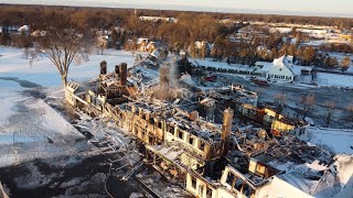 Country Club Destroyed by Fire in Bloomfield Michigan [upl. by Karlik65]