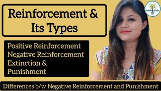 Reinforcement amp its Types  Learning  Differences between Negative Reinforcement and Punishment [upl. by Philana10]