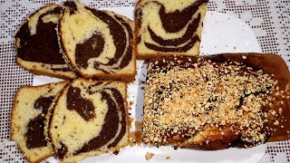 Cake marbré 🥮 une recette réussi pour le petit déjeuner ou le goûté [upl. by Berni]