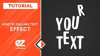 How To Make Kinetic Falling Text After Effects Tutorial [upl. by Yecam]