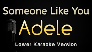 Someone Like You  Adele Karaoke Songs With Lyrics  Lower Key [upl. by Dlanor]