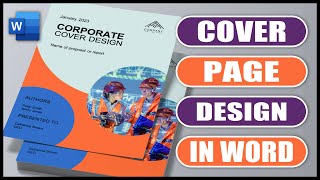 How to create a CUSTOM COVER PAGE  MICROSOFT WORD [upl. by Atiuqa400]