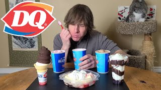 DQ  Dairy Queen  All Ice Cream Mukbang [upl. by Margetts]