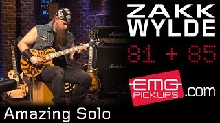 Zakk Wylde rips amazing guitar solo over Andy James track EMGtv [upl. by Eyks]