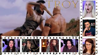 Reactions of quotAchilles Vs Boagriusquot First Fight Scene of  TROY 2004 [upl. by Milone790]