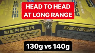 Berger Ammunition 130g vs 140g at Long Range Ruger Precision Rifle Prefit Barrel [upl. by Cathe]