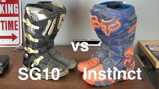 Fox Instinct Offroad Boots vs Gaerne SG10 Boots [upl. by Schwartz627]