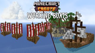 Minecraft Working boats  Create mod [upl. by Maire]