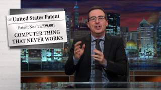 Patents Last Week Tonight with John Oliver HBO [upl. by Nnylimaj]