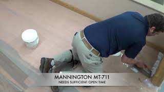 How to Install a Mannington ADURA®Flex Glue Down Vinyl Plank Floor [upl. by Bail]