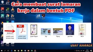 Cara membuat surat Lamaran dalam bentuk PDF  dan trik agar cepat dipanggil perusahaan [upl. by Uranie924]