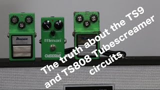 BUSTING THE MYTH about TS9 and TS808 Tubescreamer circuits [upl. by Fraase]