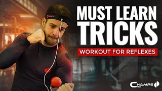 Boxing Reflex Ball must learn tricks Boxing workout for reflexes [upl. by Kareem]