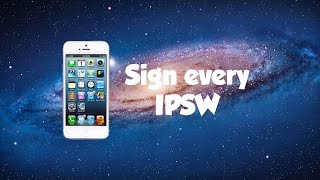 TUTORIAL Sign amp install every IPSW Downgrade [upl. by Edholm]