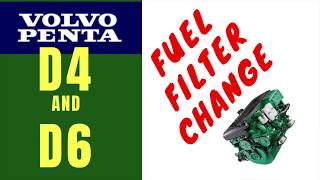 Fuel Filter Change  Volvo Penta D4 amp D6 [upl. by Kendra]