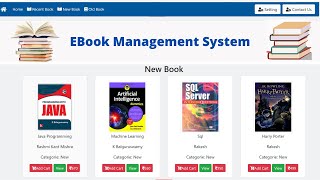 Ebook Management System Java Web Project  Advance Java Web Project Using Servlet JSP amp MySql [upl. by Namzzaj274]