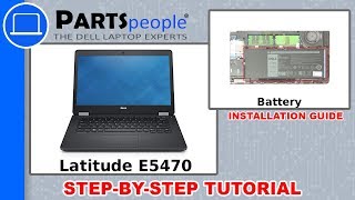 Dell Latitude E5470 P62G001 Battery HowTo Video Tutorial [upl. by Godfry]