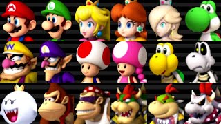 Mario Kart Wii  All Characters [upl. by Alis]