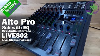 Features amp Benefits of the Alto Professional Live 802  8Channel  2Bus Mixer with 5 XLR Inputs [upl. by Aisenat]