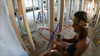 Plumbing a Tub  Shower  Rough In  How to [upl. by Ataynik]