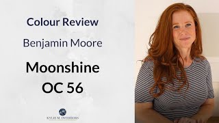 Paint Colour Review Benjamin Moore Moonshine OC 56 [upl. by Ahsinam]