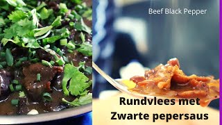 Rundvlees met Zwarte Pepersaus  BEEF BLACK PEPPER  Heerlijk  i MASTER CHEF [upl. by Leelahk]