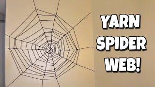 How To Make A Spider Web Out Of Yarn [upl. by Alig]